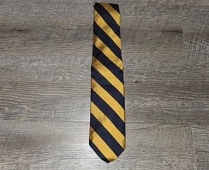 Polo by Ralph Lauren gestreifte Seidenkrawatte - 59 x 3,25 Zoll - U of Michigan Farben - Bild 1 von 6