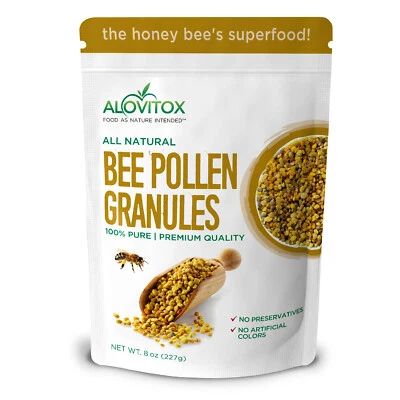 GRÁNULOS DE POLEN DE ABEJA Fresco Puro 100% Natural Crudo Mejor Mejor Sin Gluten 8oz Foto 1 de 4