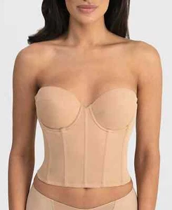 DOMINIQUE BRIE BACKLESS STRAPLESS BRIDAL BRA - 6380 Nude 38D Style - 6380 - Picture 1 of 7