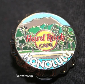 Prendedor tapa botella Hard Rock Café Honolulu Hawaii cabeza diamante edición limitada 500 - Imagen 1 de 3