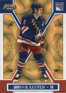 2002-03 (RANGERS) Pacific Exclusive Gold #115 Brian Leetch