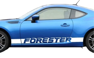 2PCS Graphics Car Door Sticker For Subaru Forester Side Skirt Stripe Decal Vinyl - Picture 1 of 4