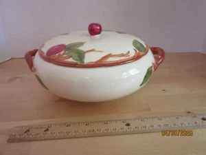 Vintage Franciscan Apple Covered Vegetable Casserole 8" Serving Bowl USA 1947 - Picture 1 of 5