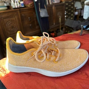 Allbirds Yellow Tree Runners Casual Sneakers Athletic Shoes Mens Size 9 US EUC - Picture 1 of 14