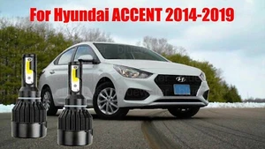 LED ForACCENT 2014-2019 Headlight Kit 9005 HB3 6000K White CREE Bulbs LOW Beam - Bild 1 von 9