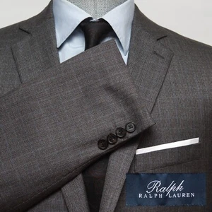 44R Ralph Lauren Men's Suit Blazer Suit Jacket Silk Wool grey Sport Coat C100866 - Picture 1 of 14