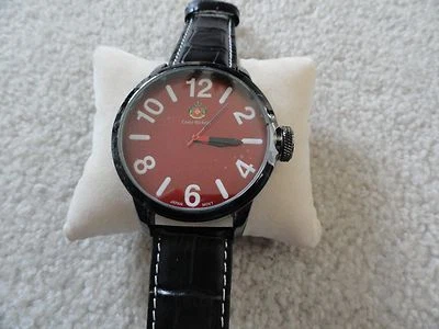 Nuevo reloj Louis Richard de cuarzo para hombre GRANDE con correa de cuero Foto 1 de 4