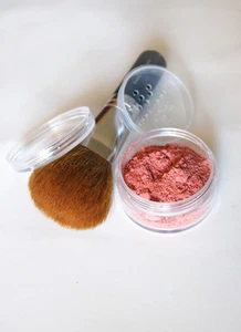Natural Vegan Peach Blush 30g Gentle Skin Improving Mineral Makeup - Pink/Peach - Picture 1 of 5