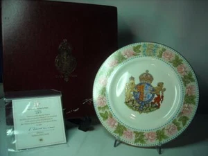 Placa de gabinete Mulberry Hall QUEEN MOTHER 80 cumpleaños edición limitada 10,6" + caja + certificado de autenticidad - Imagen 1 de 10