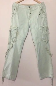 Brooklyn Express Men’s Cargo Pants Size 36 Green Fit W36xL33 - Picture 1 of 11