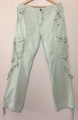 Pantalones cargo Brooklyn Express para hombre talla 36 ajuste verde W36xL33 Foto 1 de 4