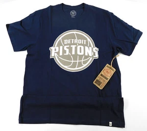 Detroit Pistons Crosstown Flanker T-Shirt Mens (S) Navy 47Brand 768407 NWT - Picture 1 of 4