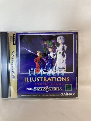 [g480]YOSHIYUKI SADAMOTO ILLUSTRATIONS Evangelion Segag Saturn ss - Image 1 of 4