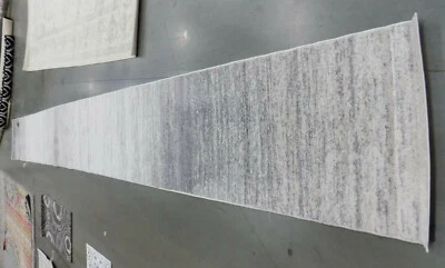 IVORY / SILVER 2'-6" X 22' Damaged Rug, Reduced Price 1172561184 ADR113B-222 - Image 1 of 4