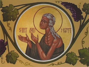 Postcard St Mary of Egypt Devotional Prayer Card Icon MINT - Picture 1 of 2