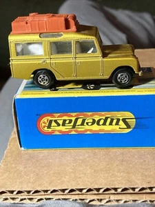 Matchbox By Lesney Superfast Made In England No.12 Land Rover Safari With Box - Picture 1 of 8