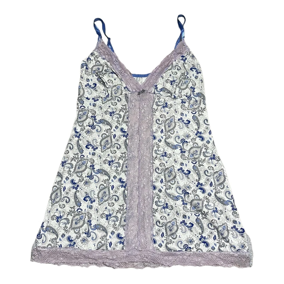 Delta Burke Floral Encaje Encaje Camisón Correa Espagueti Mujer Lencería Prendas para dormir Foto 1 de 4