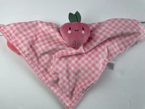Carter's Just One You Strawberry Pink Gingham Baby Lovey Security Blanket - Picture 1 of 5