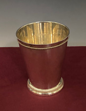 Vintage Silver Plate Beaded Mint Julep Cup 12 oz.