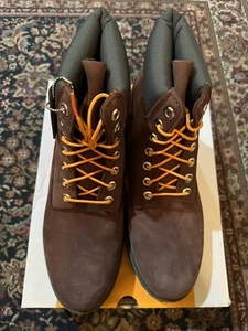Timberland Premium TB0A2CX8931 Combat Boots Dark Brown 6-inch Waterproof Sz 10.5 - Picture 1 of 6