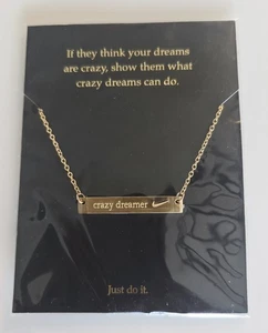 Collar Nike Crazy Dreamer Swoosh 16" + Tono Dorado Supreme Just Do It Unisex - Imagen 1 de 3