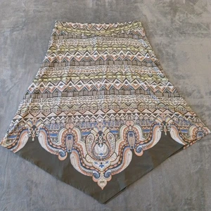 Chico's Rock Gr. 2 grün geometrisch lang A-Linie Pull On - Bild 1 von 7