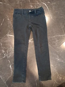 Toddler Girls XS Jeans 4/5 Black  Cat And Jack Small Hole - Picture 1 of 4