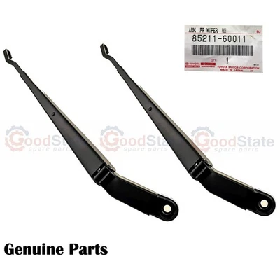 Genuine Toyota LandCruiser 80 Series HZJ HDJ FZJ Front Windscreen Wiper Arm x2 - Image 1 of 3