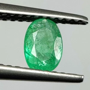 0,40 quilates - Esmeralda natural de Zambia corte ovalado gema brillo especial - 8474 - Imagen 1 de 2