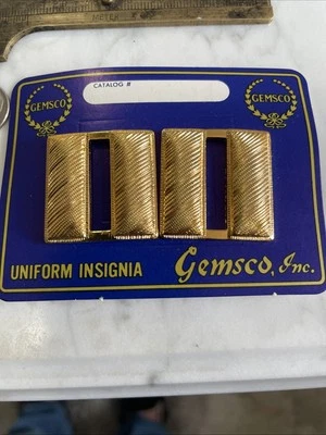 Gemsco Nuevo Antiguo Stock Oro Barras Capitán Policía Bomberos Seguridad Foto 1 de 3