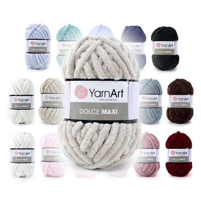 YarnArt Dolce MAXI (200g/70m) Chenille samtige Kuschelwolle Teddywolle Plüsch - Bild 1 von 2