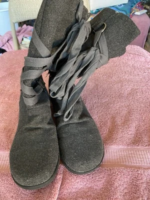 Botas con cordones grises Roxy talla 9 Foto 1 de 3