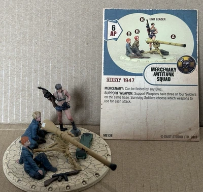 Dust Tactics 1947 Studio, Premium Mercenary Antitank Recoilles Squad, crew w/SMG - Image 1 of 4