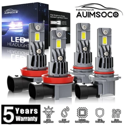 Para Toyota Sequoia 2008-2018 4x faróis de LED lâmpadas brancas feixe alto baixo 72000LM - Imagem 1 de 4