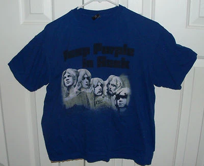 Camisa de concierto vintage de los 80 DEEP PURPLE de sg - "In Rock" - Gillan - Blackmore Tour Foto 1 de 3