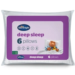 Silentnight Deep Sleep Pillows 6 Pack Hypoallergenic Soft Medium Support - Picture 1 of 8