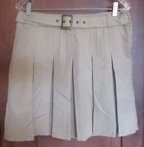 French Toast School Uniform Khaki Pleated Scooter Skirt Girls Size 16 ~ NEW - Picture 1 of 4