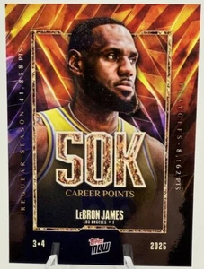 2025 Topps Now LeBron James 50K Career Points In Hand - Bild 1 von 2