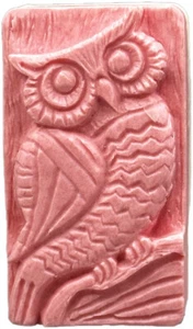 OWL SILICONE MOLD  for soap making resin plaster clay gypsum BIRD - Picture 1 of 10