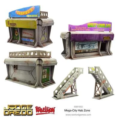 WARLORD GAMES - WEB EXCLUSIVE Judge Dredd - Mega-City Hab Zone Scenery - Warlord Games 2000AD