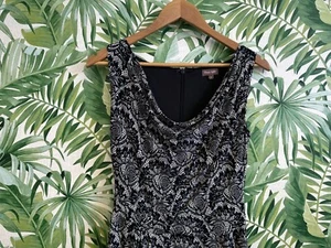 Phase Eight black and white patterned dress size 8 - Picture 1 of 8