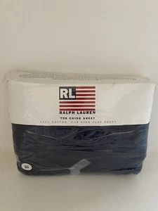 Ralph Lauren Home Collection King Sábana Plana Azul Marino Nueva 💯 Algodón  - Imagen 1 de 6