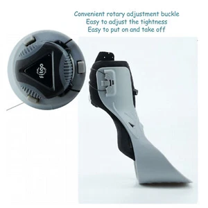 Ankle Stabilizer Adjustable Pain Reduce Portable Drop Foot Orthosis Brace US - Picture 1 of 19
