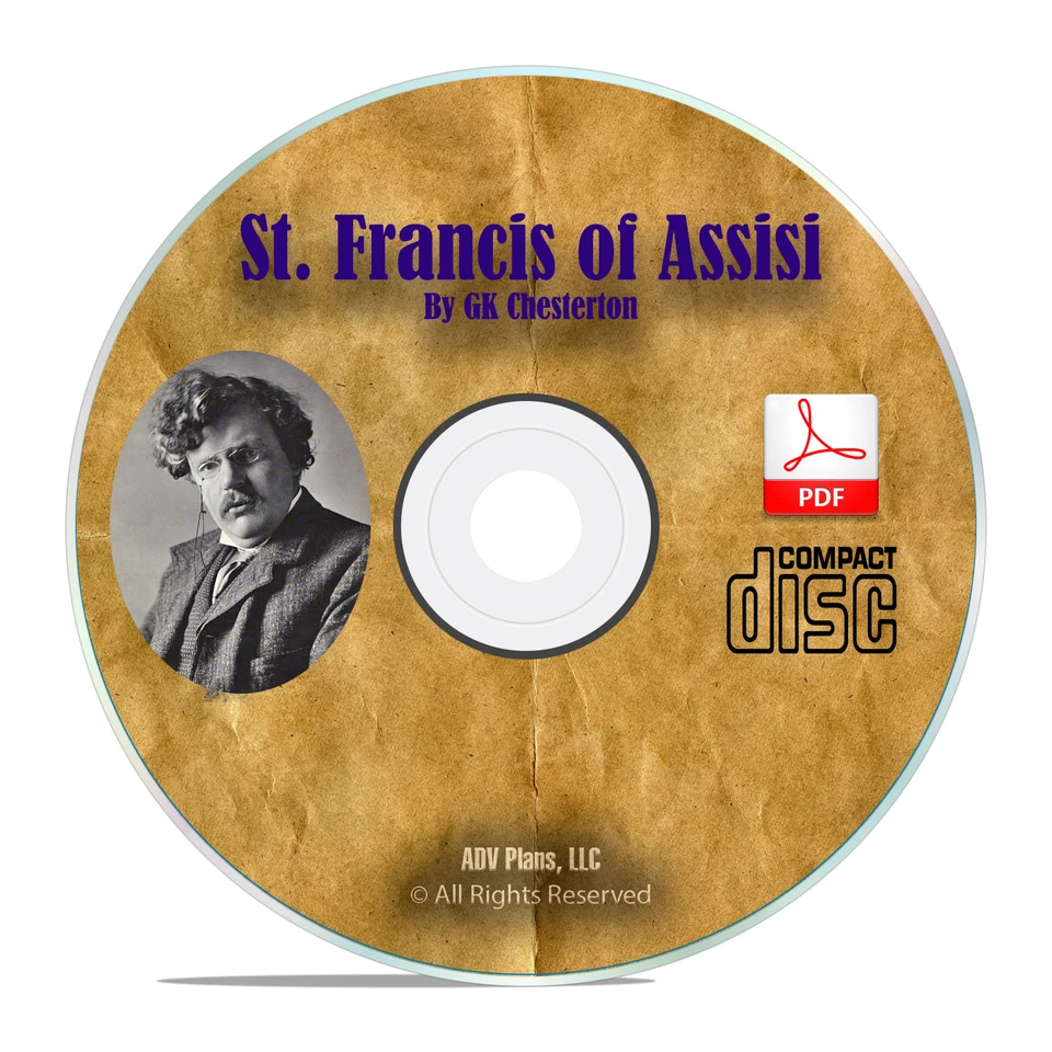 St. Francis of Assisi, GK Chesterton Christian Church History Bible Book H27 Foto 1 de 1