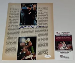 Roberto Duran signed Magazine Page Boxing Champ autographed #2 JSA - Picture 1 of 2