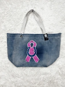 NFL Indianapolis Colts Vintage Style Blue Denim Tote Bag Purse - Picture 1 of 8