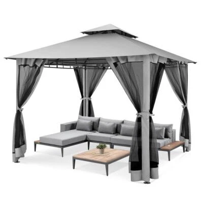 MARKENLOS Partyzelt Pavilon 3x3M Wasserdicht Pavillon Faltpavillon Gartenzelt Festzelt NEU