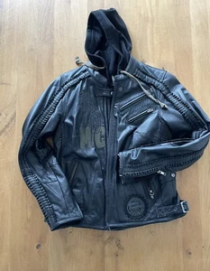 Harley-Davidson MEDIUM Pacer Damen Leder Jacke Cat Graphics & Ruffles 97124-13VW - Bild 1 von 15