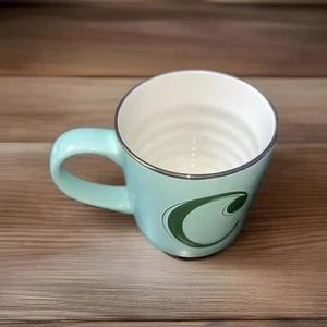 OpalHouse~Coffee|Mug| Cup MINT GREEN ~Monogram Initial C~PARTIAL TAG - Picture 1 of 6