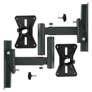 YaeCCC 2 Pack Wall Mounts Speaker Brackets Stand Bookshelf Adjustable 66 Lbs - Bild 1 von 14